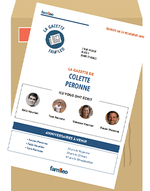 Votre proche reçoit le journal familial